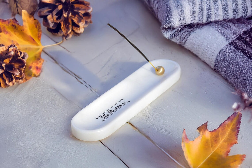 ARTEMIA Signum Personalized Marble Incense Holder – Handcrafted Custom Wedding Gift | Ege Home Decor