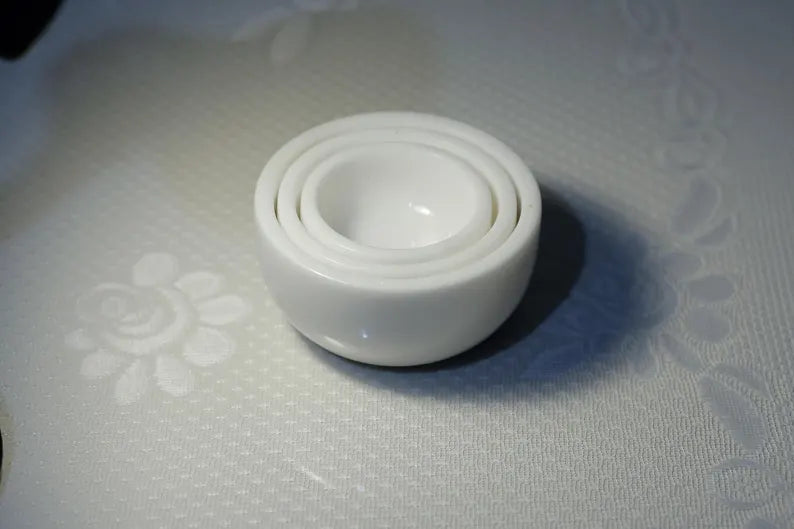 AURELIS White Marble 3-Piece Nesting Snack Bowl Set | Ege Home Decor