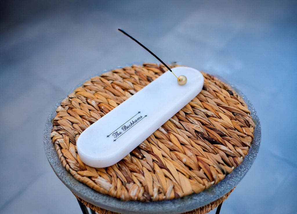 ARTEMIA Signum Personalized Marble Incense Holder – Handcrafted Custom Wedding Gift | Ege Home Decor